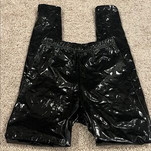 LIP SERVICE VTG 90s 2000s PVC pull on leggings